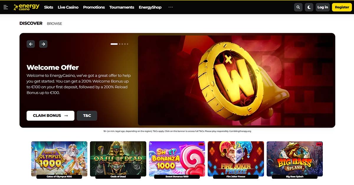 energy casino, online casino, homepage